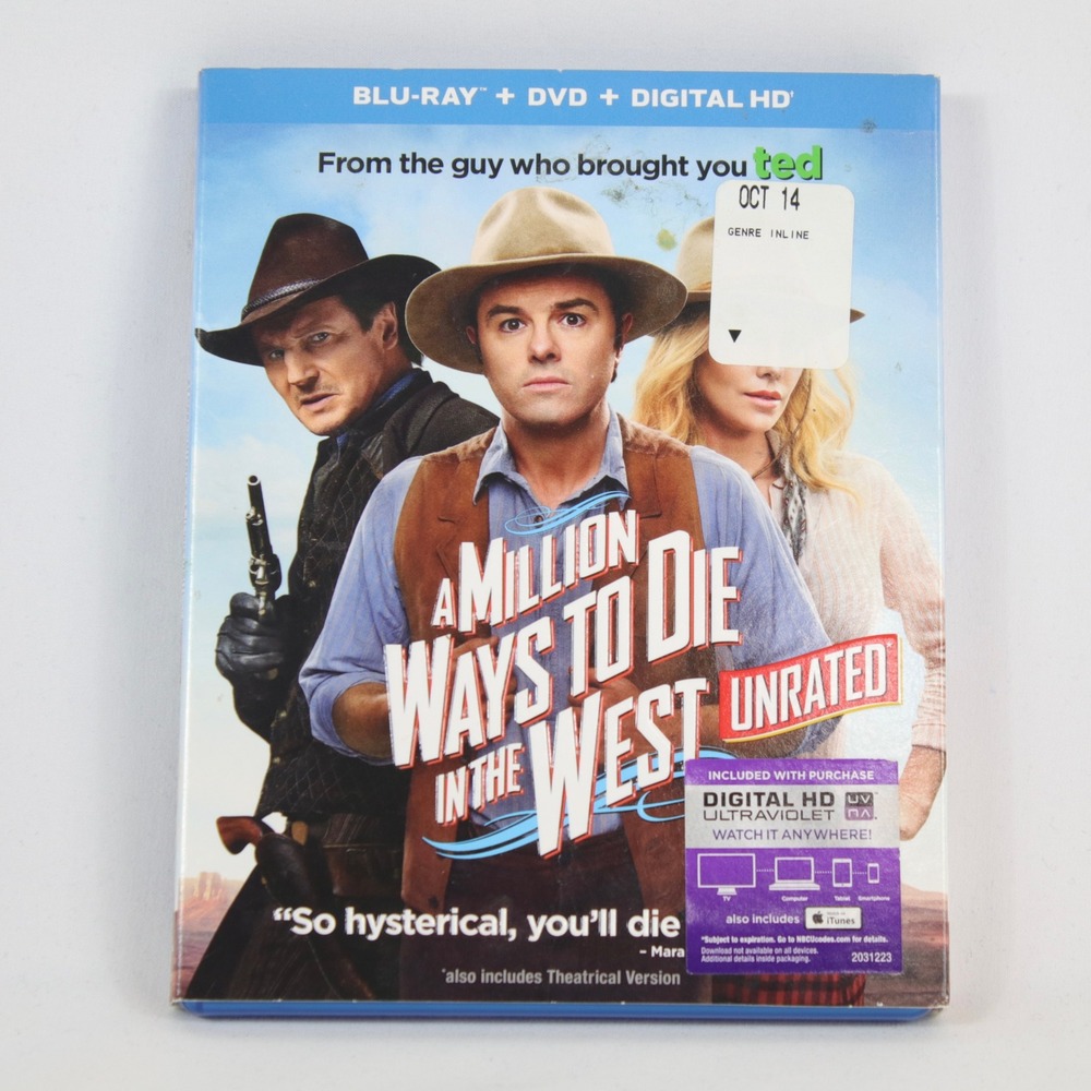 A Million Ways to Die in the West Unrated Blu-Ray DVD Movie